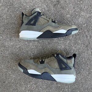 Air Jordan 4 Retro SE Craft Medium Olive PS Preschool Shoes Size 13C FB9929-200